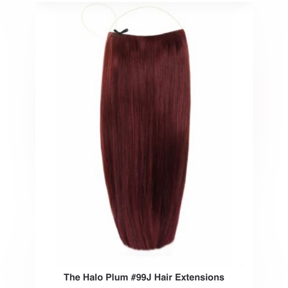 Authentic Halo Luxury Hair Extensions item 109 20” Plum 99J FREE SHIPPING!